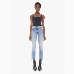 MOTHER The Insider Crop Step Fray Love Boat Size 28 B2205